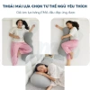 Gối ôm mát lạnh Hi-Sleep 35x100 cho người lớn - Công thái học, vỏ lụa băng thoáng mát, êm ái, giảm giá 6