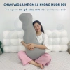 Gối ôm mát lạnh Hi-Sleep 35x100 cho người lớn - Công thái học, vỏ lụa băng thoáng mát, êm ái, giảm giá 7