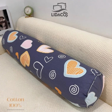Gối ôm người lớn cotton 100% LIDACO - Khóa kéo tiện lợi, đa màu, giảm giá 59.000₫ 2