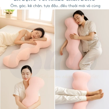 Gối ôm siêu mát lạnh EMA cho người lớn, công thái, vỏ băng lạnh độ 4, giá 393k