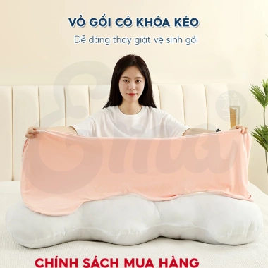 Gối ôm siêu mát lạnh EMA cho người lớn, công thái, vỏ băng lạnh độ 4, giá 393k
