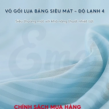 Gối ôm siêu mát lạnh EMA cho người lớn, công thái, vỏ băng lạnh độ 4, giá 393k
