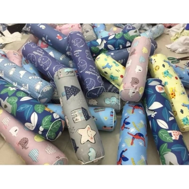 Gối ôm trẻ em cotton 20x60cm có khoá kéo, thoải mái cho bé 1‑5 tuổi - Thiên Hương