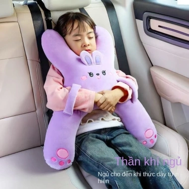 Gối ôm xe hoạt hình đáng yêu, tựa lưng, bảo vệ ngủ, chống siết cổ - Giá 245.400₫ 4