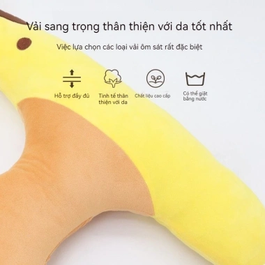 Gối ôm xe ô tô trẻ em dây đai an toàn phía sau - hỗ trợ cổ, chống bóp người lớn 4
