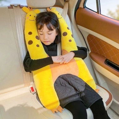 Gối ôm xe ô tô trẻ em dây đai an toàn phía sau - hỗ trợ cổ, chống bóp người lớn 7
