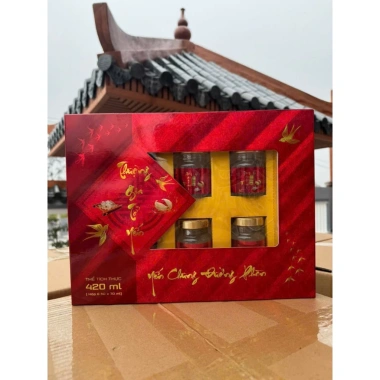 Gói Quà Tết 6 Hũ Yến Sào Chưng Sẵn 70ml - Quà Tặng, Quà Biếu, Quà Sinh Nhật 6