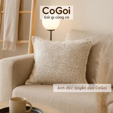 Gối sofa họa tiết hoa thêu cao cấp, vỏ tựa lưng Serene, giảm còn 127.000₫ (giá gốc 158.750₫)