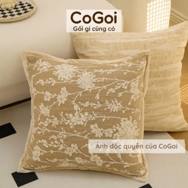 Gối sofa họa tiết hoa thêu cao cấp, vỏ tựa lưng Serene, giảm còn 127.000₫ (giá gốc 158.750₫)