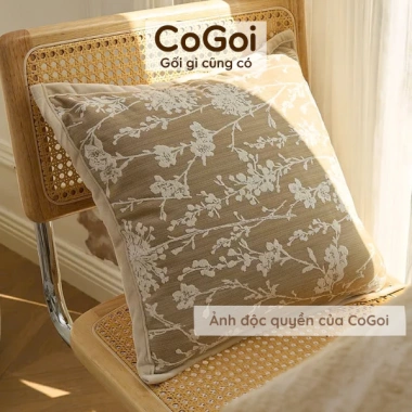 Gối sofa họa tiết hoa thêu cao cấp, vỏ tựa lưng Serene, giảm còn 127.000₫ (giá gốc 158.750₫)