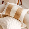 Gối Sofa Retro Pháp Ngựa Lưng Ngựa Trung Cổ - Vỏ Nâu Cao Cấp, Ánh Sáng Sang Trọng, Phòng Khách và Cửa Sổ 8