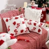 Gối Sofa Thêu Hoạ Tiết Noel - Gối Vuông Tựa Lưng Decor Phòng Khách Giáng Sinh, Giá 245k 3