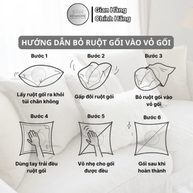 Gối Sofa Tông Cam Cổ Điển 45x45 cm Sang Trọng, Cao Cấp, Trang Trí Phòng Khách KENHOME 166k