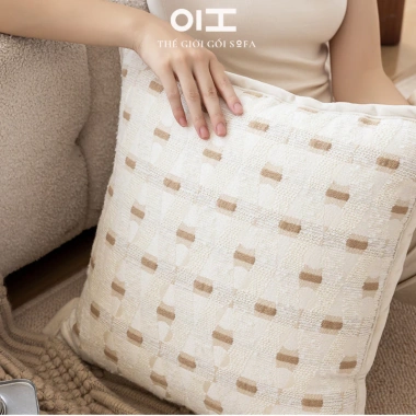 Gối sofa vuông họa tiết dệt phong cách Bắc Âu - ấm áp, tinh tế, giảm giá 119.000 4