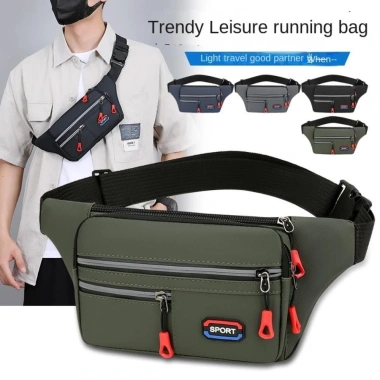 Gói thắt lưng điện thoại nam chống trộm - Fanny Pack thời trang đa lớp, túi đeo ngực ngoài trời 4 Gói thắt lưng điện thoại nam chống trộm - Fanny Pack thời trang đa lớp, túi đeo ngực ngoài trời 4
