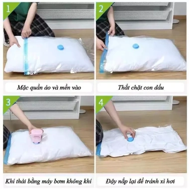 Gói Tiết Kiệm 5 Túi Hút Chân Không Đựng Quần Áo - Giảm Giá, Tiết Kiệm Không Gian