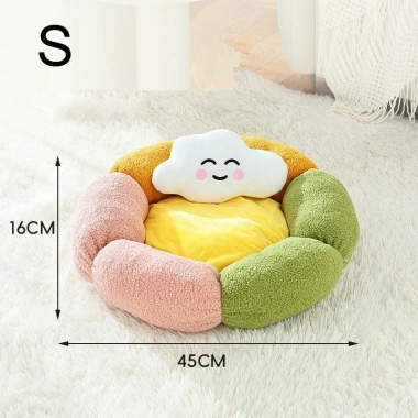 Gối tổ mềm hỗ trợ cổ 10kg cho mèo, ấm bông lông cừu mùa đông - êm ái