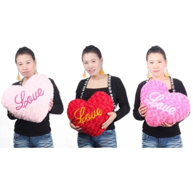 Gối Trái Tim THHALIA 40cm Lông Tơ Mềm PP Cotton Nhồi Bông - Trang Trí Nhà 5