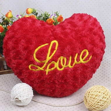 Gối Trái Tim THHALIA 40cm Lông Tơ Mềm PP Cotton Nhồi Bông - Trang Trí Nhà 6