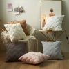 Gối Trang Trí 45x45cm Cao Cấp Màu Hồng Đệm Vỏ Be Giá Giảm 74.520đ Homeliving