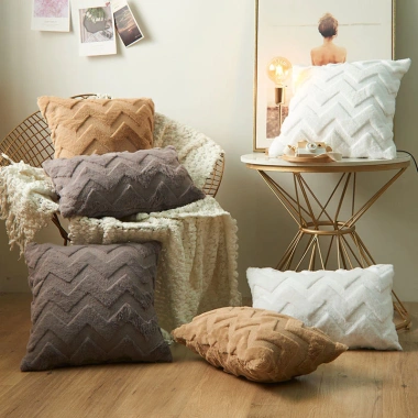 Gối Trang Trí 45x45cm Cao Cấp Màu Hồng Đệm Vỏ Be Giá Giảm 74.520đ Homeliving