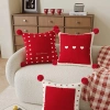 Gối Trang Trí Năm Mới Đỏ Đậm - Sofa Đệm Lưng, Vỏ Tháo Rời, Giặt Được, Phòng Khách & Phòng Ngủ - Giá Ưu Đãi 4