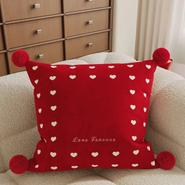 Gối Trang Trí Năm Mới Đỏ Đậm - Sofa Đệm Lưng, Vỏ Tháo Rời, Giặt Được, Phòng Khách & Phòng Ngủ - Giá Ưu Đãi 8