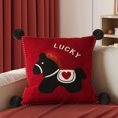 Gối Trang Trí Năm Mới Năm Ngọ - Đệm Lưng Sofa Phòng Khách, Phòng Ngủ, Giá 131.000₫
