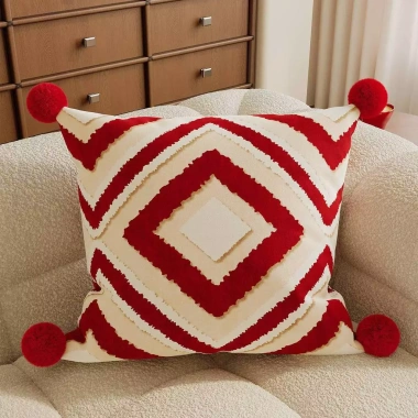 Gối Trang Trí Nhà Đỏ Năm Mới - Sofa Đệm Lưng Thân Thiện Da, Tháo Rời và Giặt Được, Giá 191.812 VND 10
