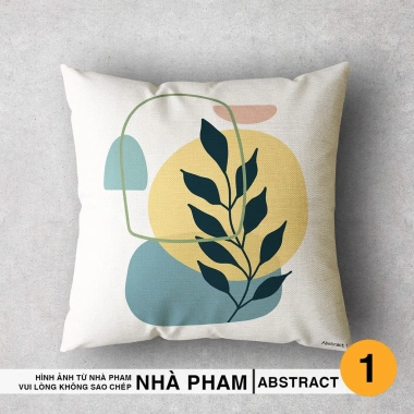 Gối trang trí sofa họa tiết Abstract 45x45cm Giá ưu đãi 38.900đ