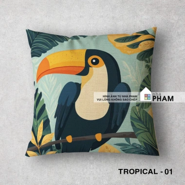 Gối Trang Trí Sofa Tropical 45x45cm Set 40 mẫu - Giá chỉ 48.900 VNĐ, chất liệu bền, thiết kế nhiệt đới sang trọng 7 Gối Trang Trí Sofa Tropical 45x45cm Set 40 mẫu - Giá chỉ 48.900 VNĐ, chất liệu bền, thiết kế nhiệt đới sang trọng 7