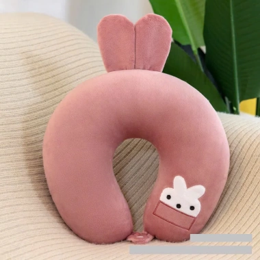 Gối tựa cổ chữ U bông nâng đỡ cổ vai gáy, không đau mỏi - Giá 55.000₫ 9