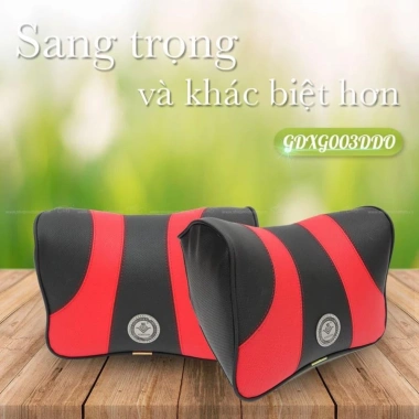 Gối tựa đầu cao su non đúc nguyên khối bọc da cao cấp - Siêu đàn hồi cho xe hơi & ghế văn phòng, giá ưu đãi 119k