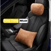 Gối tựa đầu, cổ, lưng ô tô da lộn mec cao cấp - giảm đau cổ, lưng, vai gáy, giá 78.000 VND