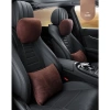 Gối tựa đầu, cổ, lưng ô tô da lộn mec cao cấp - giảm đau cổ, lưng, vai gáy, giá 78.000 VND 2