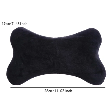 Gối tựa đầu & cổ ô tô sợi bông mềm, vải nhung thoáng khí, gắn ghế xe hơi - 50.960₫ 5