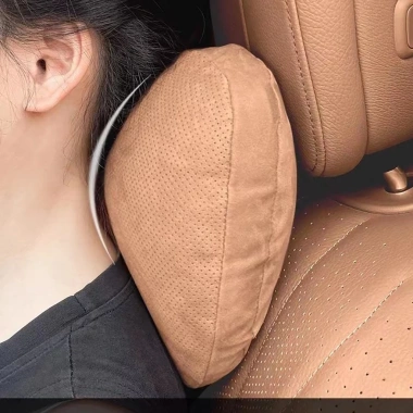 Gối Tựa Đầu Dựa Cổ Ô Tô Da Lộn Maybach Cao Cấp Siêu Mềm, Chống Đau Mỏi Nhiều Màu