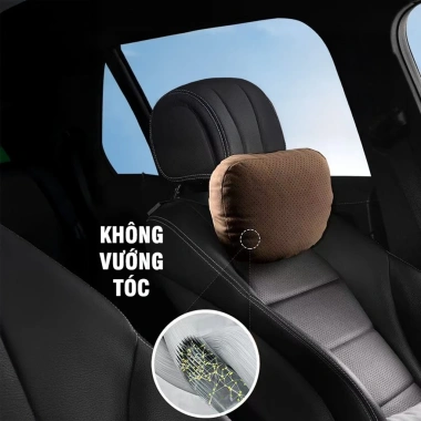 Gối Tựa Đầu Dựa Cổ Ô Tô Da Lộn Maybach Cao Cấp Siêu Mềm, Chống Đau Mỏi Nhiều Màu
