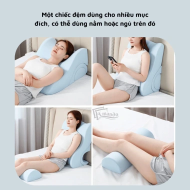 Gối tựa đầu giường EMANDO – Nằm sấp hỗ trợ lưng, lồng ngực, giảm giá 19% chỉ 927.000₫ 2