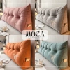 Gối Tựa Đầu Giường Tam Giác 1m5-1m8 Tai Gấu Thêu 19 Màu - Giá Ưu Đãi 509k