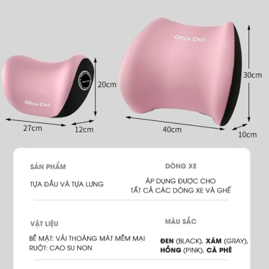 Gối Tựa Đầu & Lưng Cao Cấp Combo, Tựa Cổ Ô Tô, Ghế Văn Phòng, Bảo Hành 90 Ngày, 92.000₫ 7 Gối Tựa Đầu & Lưng Cao Cấp Combo, Tựa Cổ Ô Tô, Ghế Văn Phòng, Bảo Hành 90 Ngày, 92.000₫ 7