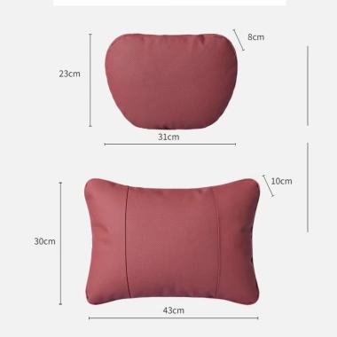 Gối Tựa Đầu & Lưng Da Nappa Cao Cấp, Thoáng Khí Giảm Đau Mỏi, Bảo Vệ Cột Sống Giá 159k