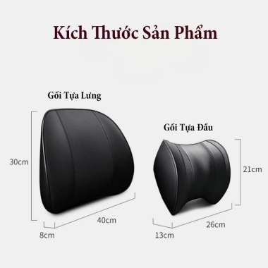 Gối Tựa Đầu & Lưng Ô Tô Cao Su Non Bọc Da – Thoáng Khí, Chống Đau Lưng, Mỏi Cổ – 145k Hoàng Nam Auto 7 Gối Tựa Đầu & Lưng Ô Tô Cao Su Non Bọc Da – Thoáng Khí, Chống Đau Lưng, Mỏi Cổ – 145k Hoàng Nam Auto 7