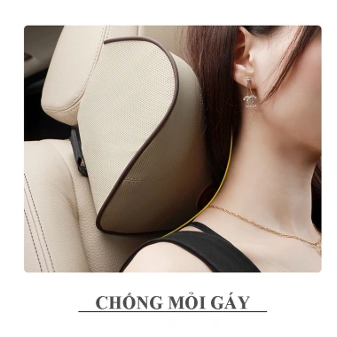 Gối Tựa Đầu & Lưng Ô Tô Cao Su Non Nguyên Khối Siêu Êm, Thoải Mái - 128k 9