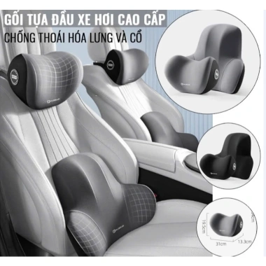 Gối Tựa Đầu & Lưng Ô tô Cao Su Non Siêu Mềm - Giá 79.000đ Giảm Sốc