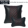 Gối Tựa Đầu & Lưng Ô Tô Da Cao Cấp - Chống Đau Cổ Vai, Thoải Mái Khi Lái Xe T08 6