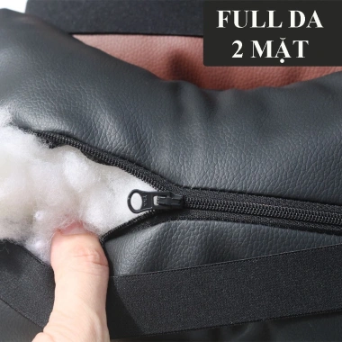 Gối tựa đầu & lưng ôtô da nappa – chống đau cổ, vai gáy khi lái xe T08 – 60.000 8