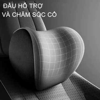 Gối Tựa Đầu & Lưng SEAMETAL cho Xe Hơi - Thoải mái, Giá chỉ 110.000đ, Giá gốc 143.000đ