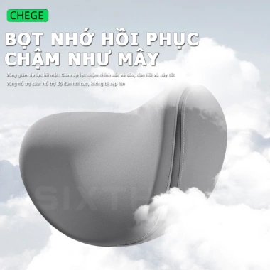 Gối Tựa Đầu Lưng Xe Ô Tô Hai Lớp Công Thái Học Bọt Nhớ Cao Su Non - Hỗ Trợ Cổ và Thắt Lưng, Giá Ưu Đãi 282.082 VNĐ