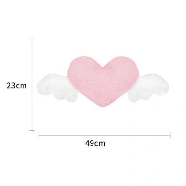 Gối tựa đầu MMULCK hình trái tim lông nhung ghế xe hơi giảm đau cổ giá 110k